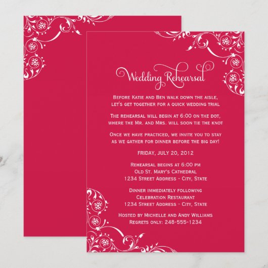 Roodroloefening Kaart (Voorkant / Achterkant)