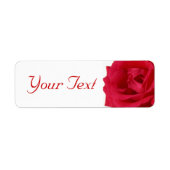 Roodroodbruine Adresetiketten Etiket (Voorkant)