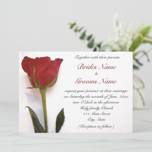 Roodroodroodbruin Kaart (Staand voorkant)