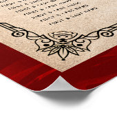 roodroodroodbruine grasbanen poster (Hoek)