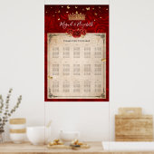 roodroodroodbruine grasbanen poster (Keuken)