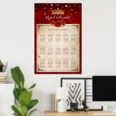 roodroodroodbruine grasbanen poster (Thuiskantoor)