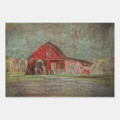  roodroodschuur inpakpapier vel (Voorkant 3)