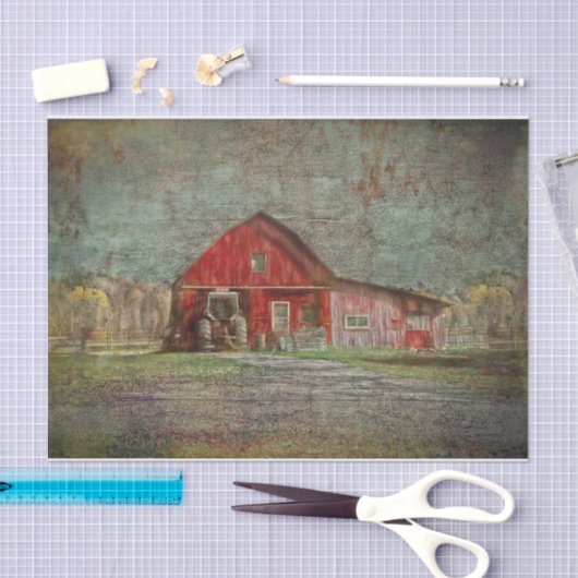  roodroodschuur tissuepapier (Craft)