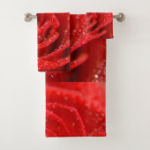 roodroos bad handdoek (Insitu)