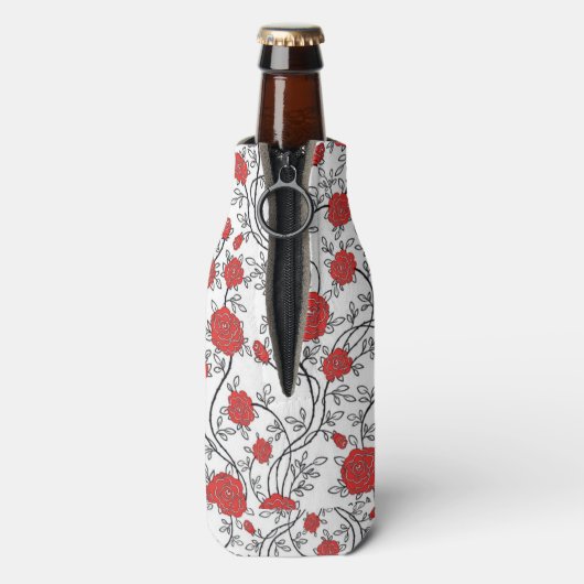 roodroos flesjeskoeler (Fles Achterkant)