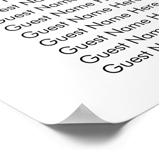 roodroos - grieplijn voor het huwelijk poster (Hoek)