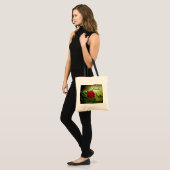 roodroos steampunk gothische bruiloft tote bag (Voorkant (model))