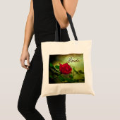 roodroos steampunk gothische bruiloft tote bag (Voorkant (product))