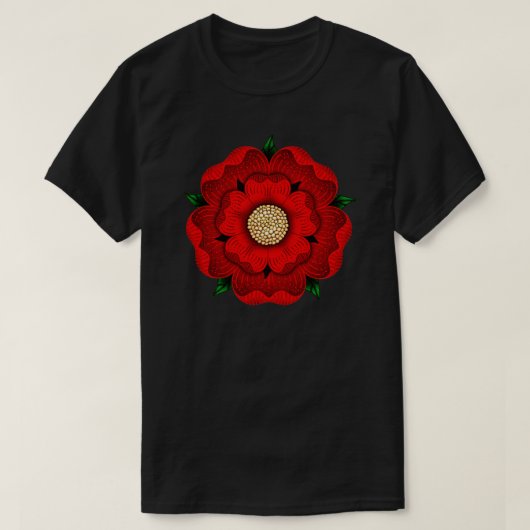Roodroos van lancaster t-shirt (Design voorkant)