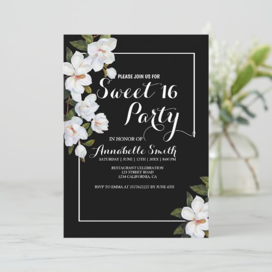  roodroze 16 kaart (Staand voorkant)