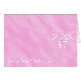 Roodroze Aquarel Trouwtafel Placecards