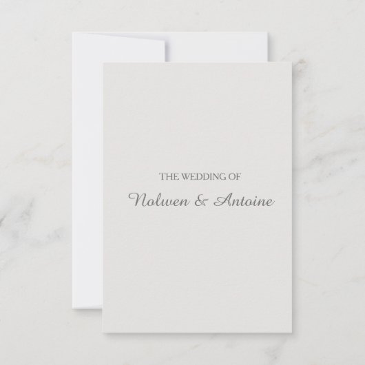 Roodroze blauwe geometrische elegante trouw-rsvp kaart (Achterkant)