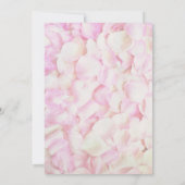 Roodroze en huwelijksuitnodiging kaart (Achterkant)