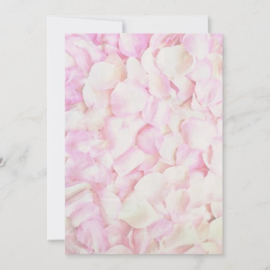 Roodroze en huwelijksuitnodiging kaart (Achterkant)