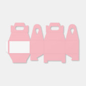 Roodroze feestcadeauverpakkingsdoos bedankdoosjes (Uitgevouwen)