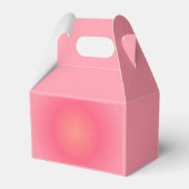 Roodroze Glitter Favor Doosje (Achterkant)