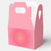 Roodroze Glitter Favor Doosje (Geopend)