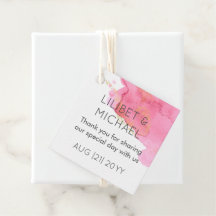 Roodroze Gouden Moderne Trouwgunst Cadeau