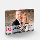 Roodroze harten Foto van Valentijnsdag (Links)