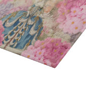 Roodroze hydrangea Flowers Glass Cutting Board Snijplank (Hoek)