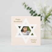 Roodroze Leuk Hanukka Foto (Staand voorkant)