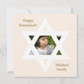 Roodroze Leuk Hanukka Foto (Voorkant)