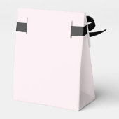 Roodroze Moderne Minimalistische Monogramnaam Bedankdoosjes (Achterkant)