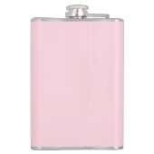 Roodroze Monogram Meisjes Bachelorette Feestje Heupfles (Achterkant)