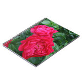 Roodroze pioen notitieboek (Linkerzijde)