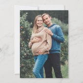 Roodroze Pompoen Herfst Baby Shower Bedankkaart (Achterkant)