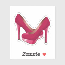 Roodroze stiletto's met hoge hak