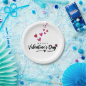 Roodroze Valentijnsdag van het Manuscript van het  Papieren Bordje (Feest)