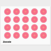 Roodroze Verlopende Sticker – Elegant & Modern (Vel)