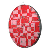 Roodroze vierkreeften dartbord (Voorkant Rechts)