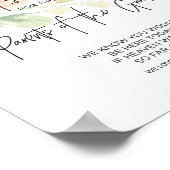 Roodroze Voorbehouden Aan De Ouders Van De Bruideg Poster (Hoek)