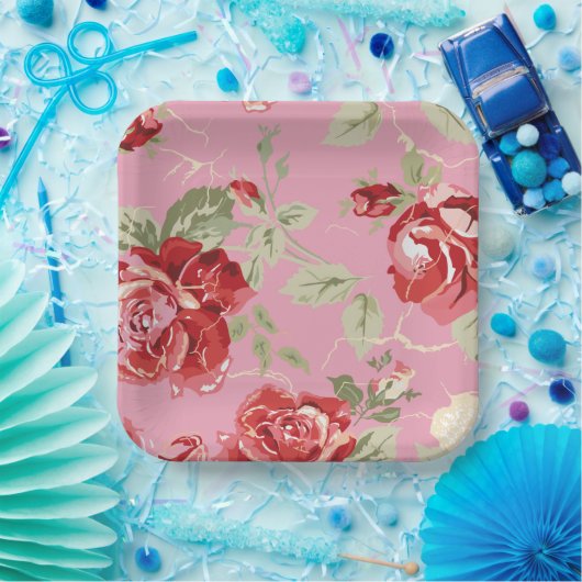 Roodrozemarijn Bord (Feest)