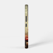 Roodrozen Gothic en schedeltuin Samsung Galaxy Hoesje (Rechterkant)