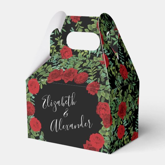 Roodrozenweddenschap Bedankdoosjes (Voorkant Zijde)