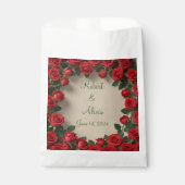 Roodrozenweddenschap Bedankzakje (Voorkant)
