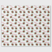 Roodrozenweddenschap Cadeaupapier (Vlak)