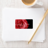 Roodrozenweddenschap Etiket (Insitu)