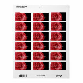 Roodrozenweddenschap Etiket (Full Sheet)