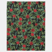Roodrozenweddenschap Fleece Deken (Voorkant)