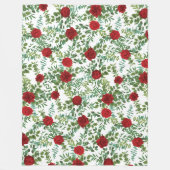 Roodrozenweddenschap Fleece Deken (Voorkant)