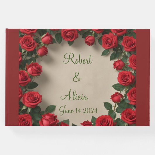 Roodrozenweddenschap Gastenboek (Voorkant)