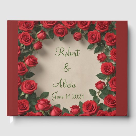 Roodrozenweddenschap Gastenboek (Voorkant)