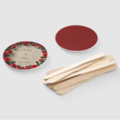 Roodrozenweddenschap Handwaaier (Niet-gemonteerd)