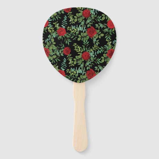 Roodrozenweddenschap Handwaaier (Achterkant)