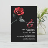 Roodrozenweddenschap Kaart (Staand voorkant)